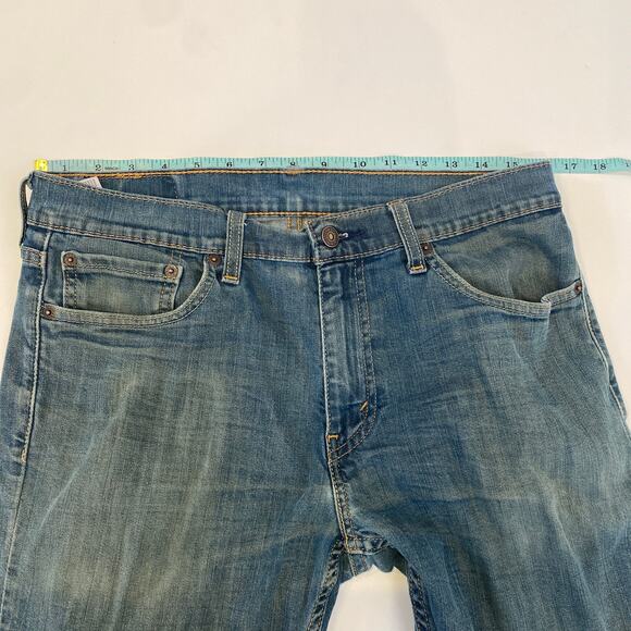 Levi’s Men’s 511 Denim Blue-Green Jeans Straight Leg Slim Fit Sz 33x32 - Picture 8 of 13